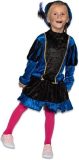 Pieten pak - jurkje met petticoat blauw (mt 164) - Welkom Sinterklaas - Pietenpak kinderen - intocht sinterklaas