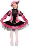 Pieten pak - jurkje met petticoat roze (mt 140) - Welkom Sinterklaas - Pietenpak kinderen - intocht sinterklaas