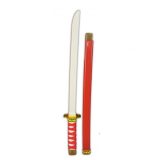 Plastic rood/goud ninja/ samurai zwaard 60 cm -
