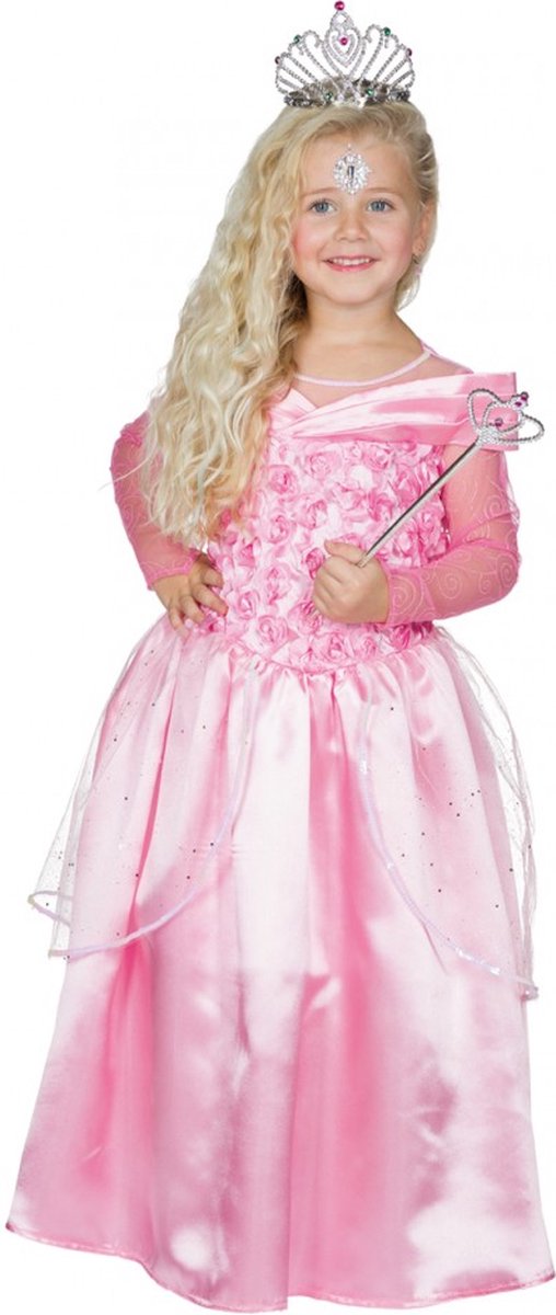 Prinses Clara outfit mt.116- Sprookje Prinsesje verjaardag thema feest