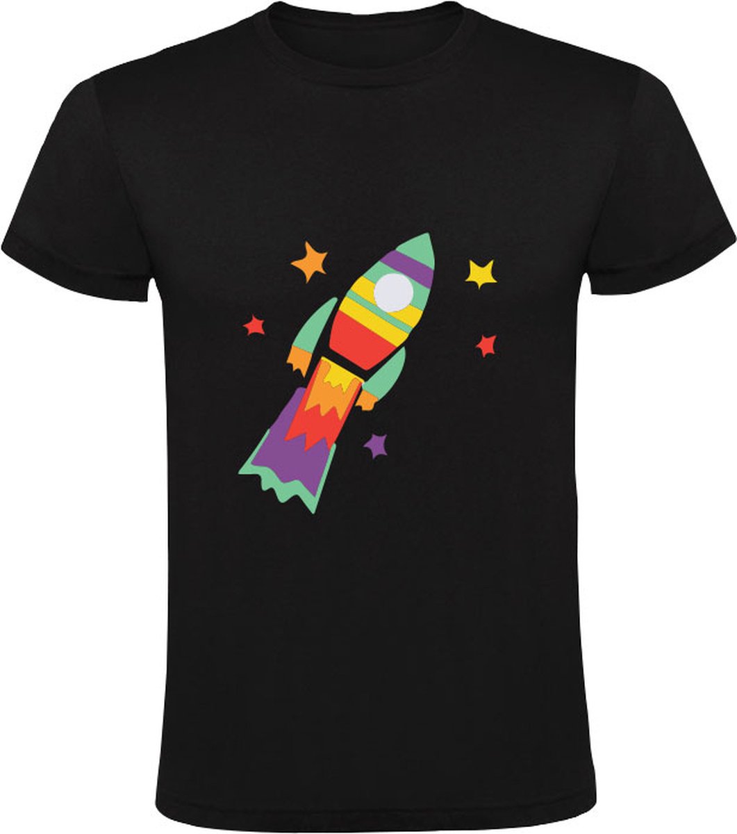 Raket Kindershirt - ruimte - astronaut - sterren - space - ruimtevaart