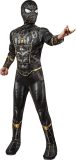 Rubies - Spiderman Kostuum - Spider Man Black And Gold Kostuum Kind - Zwart, Goud - Maat 104 - Carnavalskleding - Verkleedkleding
