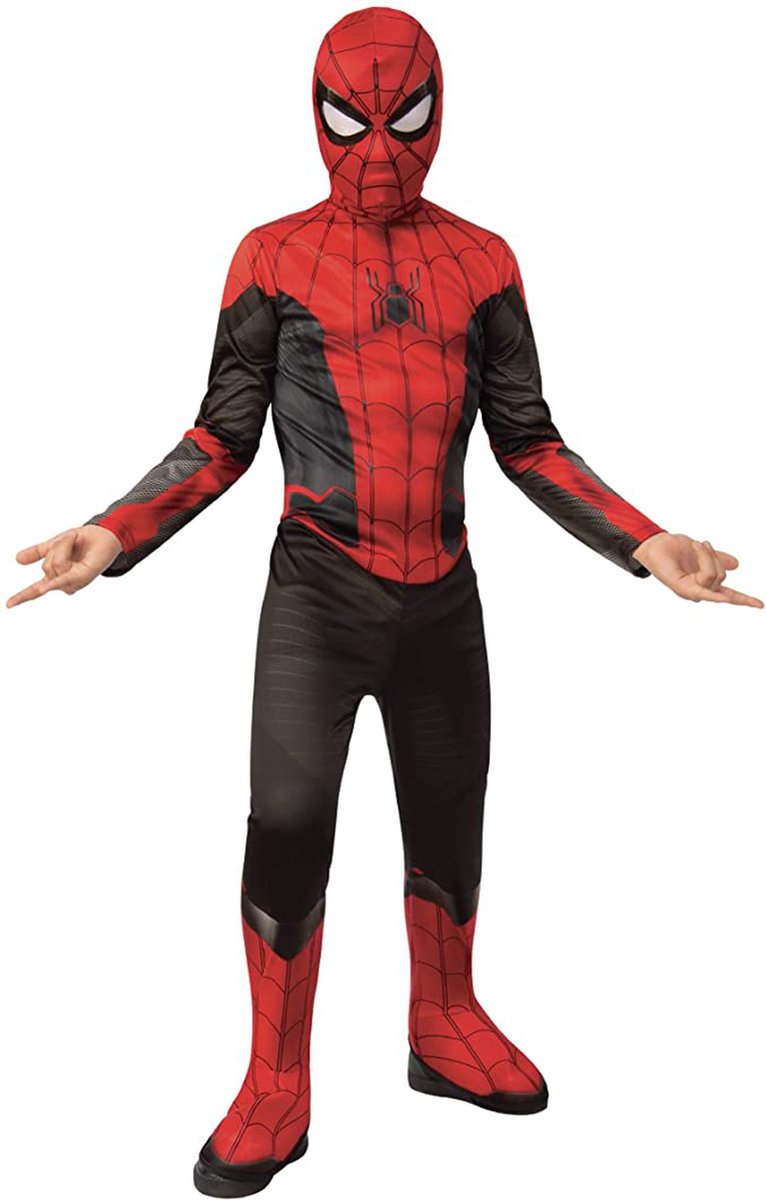 Rubies - Spiderman Kostuum - Spiderman Kostuum Kind - Rood, Zwart - XL - Carnavalskleding - Verkleedkleding