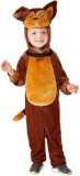 Smiffy's - Hond & Dalmatier Kostuum - Woef Waf De Speelse Hond Kind Kostuum - Bruin - Maat 116 - Carnavalskleding - Verkleedkleding