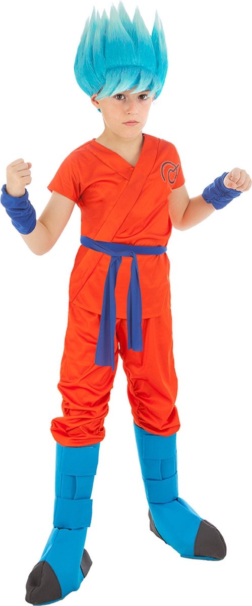 Super Dragon Ball Z™ Goku Saiyan kostuum voor kinderen - Verkleedkleding - Maat 146/152