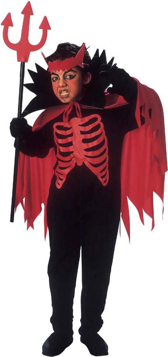 Verkleedkostuum duivel rood voor jongens Halloween pak - Verkleedkleding - 128-140