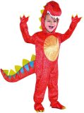 Vurige dinosaurus kostuum voor kinderen - Verkleedkleding - 86/98
