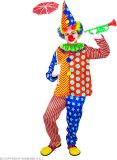 Widmann - Clown & Nar Kostuum - Ben De Vrolijkste Clown Kind Kostuum - Multicolor - Maat 158 - Carnavalskleding - Verkleedkleding