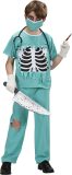 Widmann - Dokter & Tandarts Kostuum - Dokter Snijgraag Chirurg Halloween - Jongen - Groen - Maat 158 - Halloween - Verkleedkleding