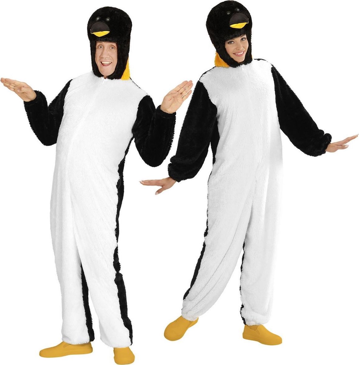 Widmann - Pinguin Kostuum - Dieren Onesie Pluche Pinguin Kostuum - - Large / XL - Carnavalskleding - Verkleedkleding
