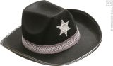 Widmann - Sheriff Kostuum - Hoed Sheriff Kind, Zwart - Zwart - Carnavalskleding - Verkleedkleding