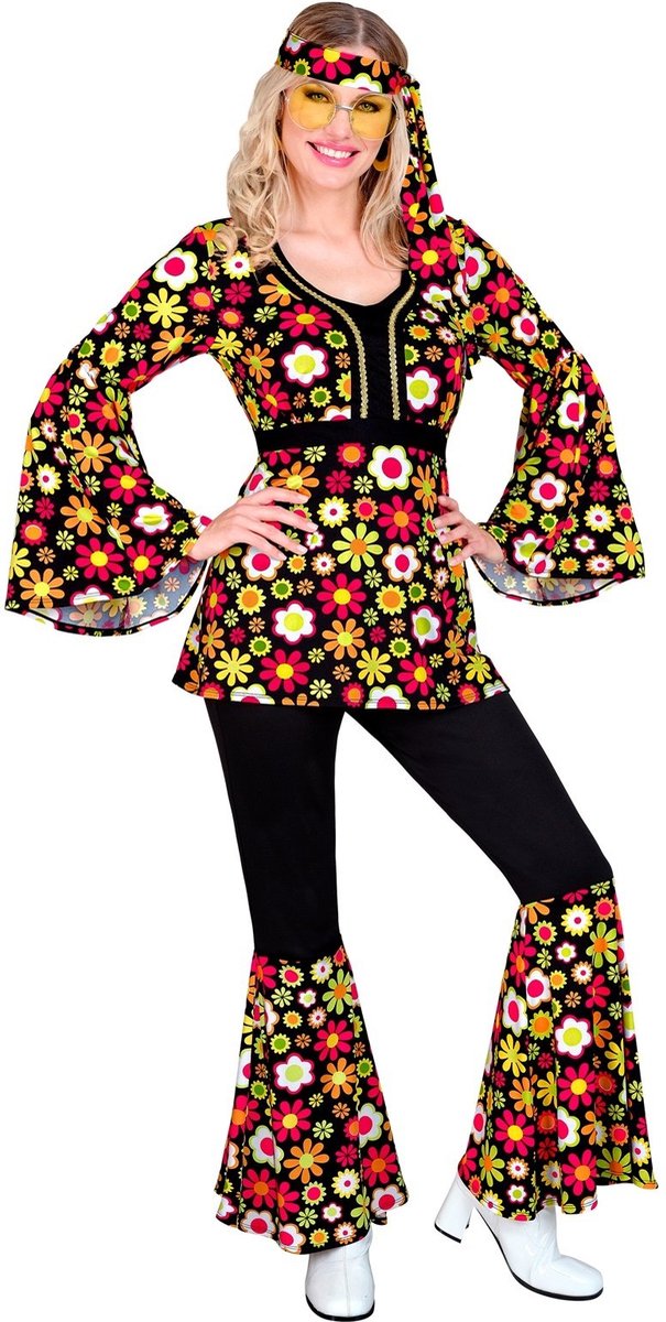 60's Hippie Kostuum Bloemen | XL