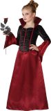 ATOSA - Zwart-rood vampieren kostuum voor meisjes - 134/146 (7-9 jaar)