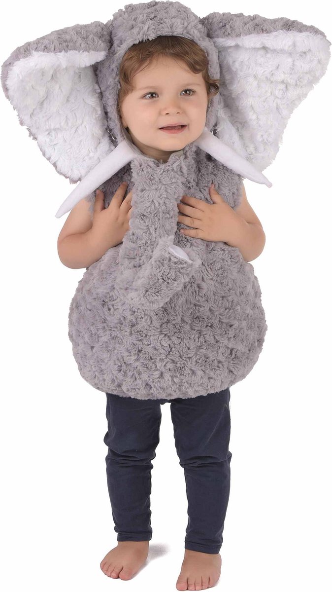 BOLO PARTY - Grijze olifant kostuum voor kinderen - 86/92 (18-24 maanden)