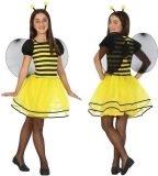 Bijen verkleedjurk/jurkje carnaval kostuum voor meisjes - carnavalskleding - voordelig geprijsd 140