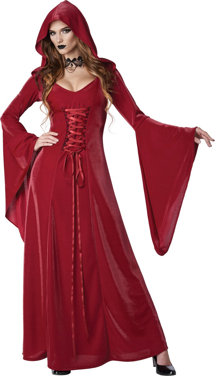 CALIFORNIA COSTUMES - Gothic rode jurk kostuum voor dames - XS