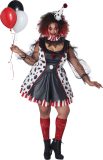 CALIFORNIA COSTUMES - Grote maat psycho clown jurk kostuum voor dames - XXL (44/46)