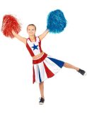 Cheerleader kostuum voor meisjes - Maat 110/122