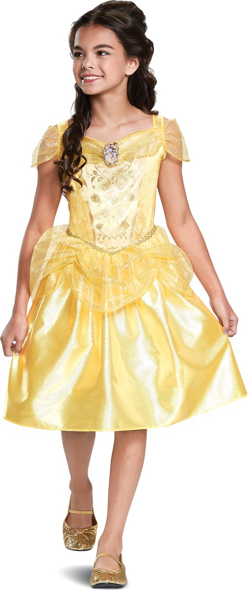 DISGUISE - Klassiek kostuum Belle voor meisjes - 110/128 (4-6 jaar)