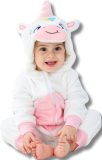 Eenhoorn Wit Dieren Onesie voor Baby & Peuter: Zachte Flanel Jumpsuit, Pyjama & Romper - Veilig & Comfortabel voor Kinderen 6 tot 18 maanden