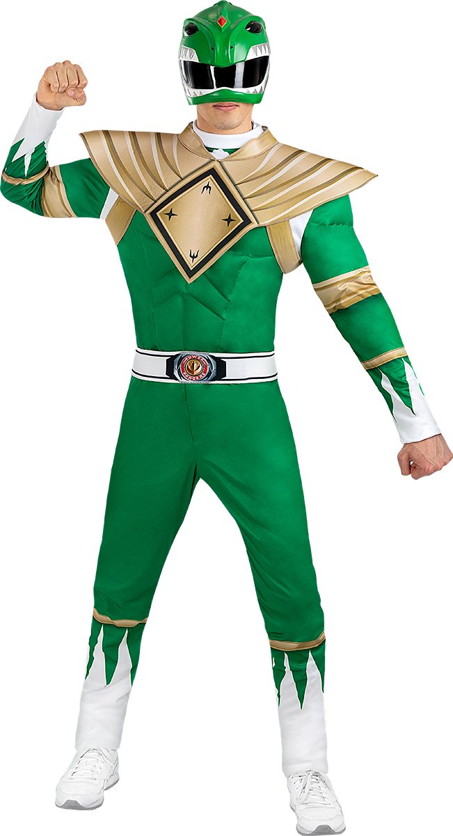 FUNIDELIA Groen Power Rangers verkleedpak / kostuum voor mannen - Maat: L - Groen