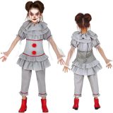Fiestas Guirca - Killer Clown meisje (10-12 jaar) - Carnaval Kostuum voor kinderen - Carnaval - Halloween kostuum meisjes
