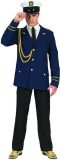Funny Fashion - Kapitein & Matroos & Zeeman Kostuum - Cruiseschip Kapitein Kalabreeze Man - Blauw - Maat 56-58 - Carnavalskleding - Verkleedkleding