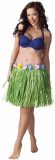 Hawaii thema feest rieten rokje groen 45 cm voor dames - Carnaval verkleed rokjes
