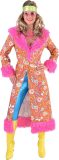 Hippie Mantel Paisley Dames Oranje/Pink - Maat S/M