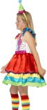 Kleurrijk clowns jurkje voor meisjes 128/140