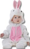 Konijn wit Dieren Onesie voor Baby & Peuter: Zachte Flanel Jumpsuit, Pyjama & Romper - Veilig & Comfortabel voor Kinderen 6 tot 18 maanden