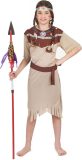 LUCIDA - Beige Indianen kostuum voor meisjes - M 122/128 (7-9 jaar)