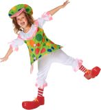 LUCIDA - Clown kostuum met hoepel voor meisjes - L 128/140 (10-12 jaar)