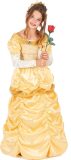 LUCIDA - Geel satijnachtig prinses kostuum voor meisjes - S 110/122 (4-6 jaar)