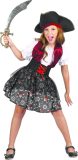 LUCIDA - Onverschrokken piraat outfit voor meisjes - M 122/128 (7-9 jaar)