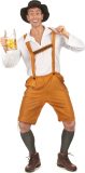 LUCIDA - Oranje en wit Beiers kostuum voor volwassenen - M