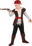LUCIDA - Piraat van de zeven zeeën outfit voor jongens - L 128/140 (10-12 jaar)