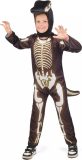 LUCIDA - Skeletkostuum Dinosaurus voor kinderen - M 122/128 (7-9 jaar)
