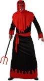 LUCIDA - Zwart met rood duivel kostuum voor heren - XL