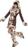 Luxe Eskimo kostuum voor dames - Verkleedkleding - Medium