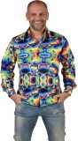 Magic Design Verkleedshirt Disco Hippie Polyester Maat L/xl