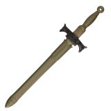 Middeleeuws ridder verkleed zwaard zilver grijs 66 cm -