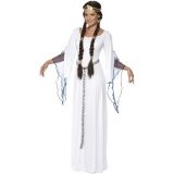 Middeleeuwse jonkvrouw/prinses maxi jurk verkleed kostuum voor dames 40-42 (M) -