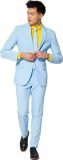 OppoSuits Cool Blue - Mannen Kostuum - Blauw - Feest - Maat 46