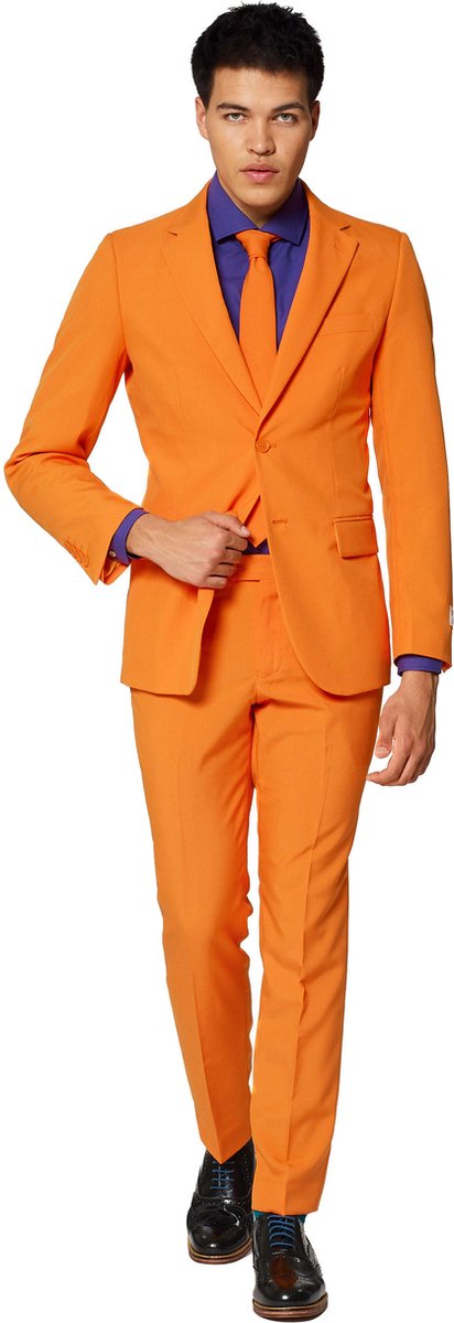 OppoSuits The Orange - Mannen Kostuum - Oranje - Koningsdag Nederlands Elftal - Maat 56