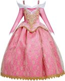 Prinses - Luxe jurk - Prinsessenjurk - Verkleedkleding - Roze - Maat 122/128 (6/7 jaar)