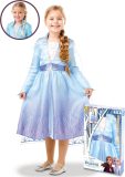 RUBIES FRANCE - Elsa Frozen 2 kostuum pack met vlecht voor meisjes - 122/128 (7-8 jaar)