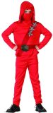 Rode ninja kostuum voor jongens - Kinderkostuums - 104-116