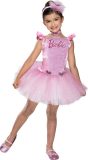 Rubies - Barbie Kostuum - Kinder Ballerina Barbie Kostuum Meisje - Roze - Maat 104 - Carnavalskleding - Verkleedkleding