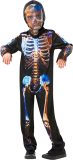 Rubies - Spook & Skelet Kostuum - Skelet Kostuum Kind - Zwart, Multicolor - Maat 104 - Halloween - Verkleedkleding